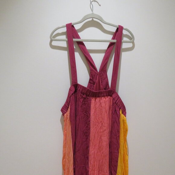 LANE BRYANT Halter Colorblock Maxi Dress in Anemone Bright Stretch 26-28 NWT - Picture 3 of 14